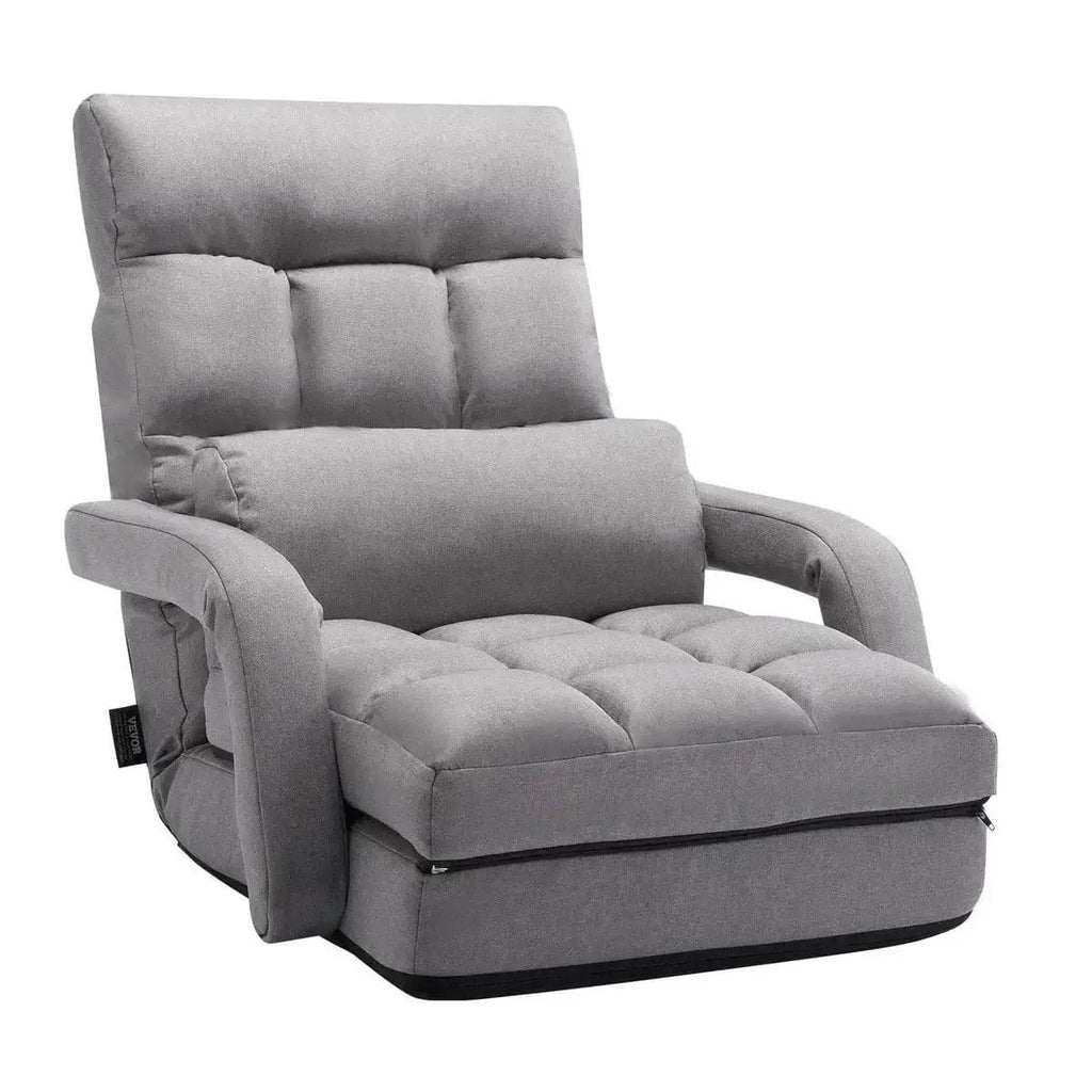 Floor Chair Folding Lounger For Gaming And Reading With 5